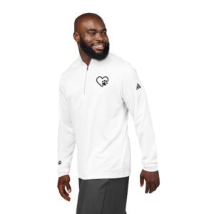 Heart Paw Print Athletic Adidas Quarter-Zip Performance Pullover