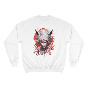 Dark Hero Anime Character Champion Eco Crewneck Sweatshirt